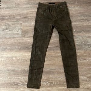 Joe’s Plaid Pants Skinny Size 25